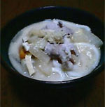 釜揚げうどんのレシピ『かす汁うどん』